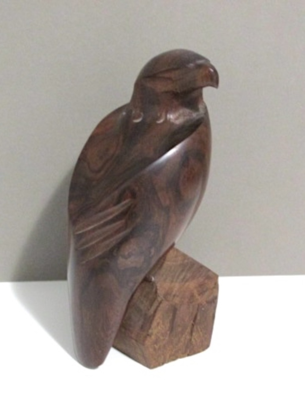 Ironwood Hawk Sculpture